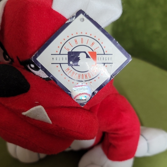 Anaheim Angels RED BULLDOG BASEBALL MLB PLAYER 10"X10" Plush STUFFED ANIMAL NWT - Picture 3 of 8